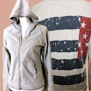 Distressed Flag Sweatshirt